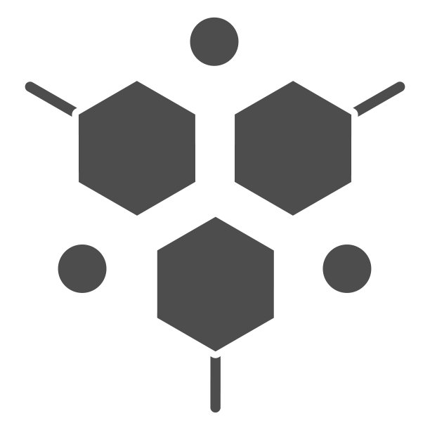 分子结构固体图标，医学测试概念，DNA测试标志的白色背景，分子图标在象形风格的移动概念和网页设计。矢量图形。图片下载