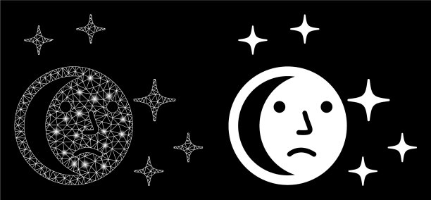 34、明亮的网状网络昨夜带着亮点图片下载