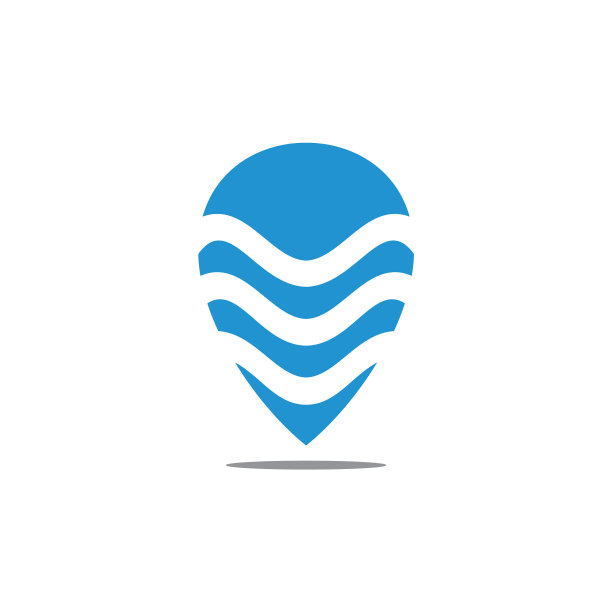 引脚位置波浪条纹标志图片下载