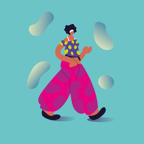 漂亮的女人穿着时髦的衣服图片下载