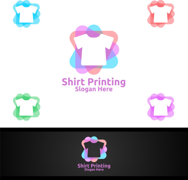 T恤印花公司为洗衣店设计logo图片下载