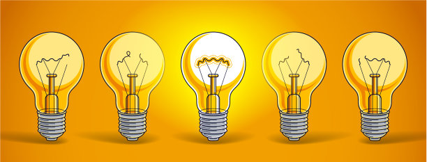 一个灯泡的概念是图片下载