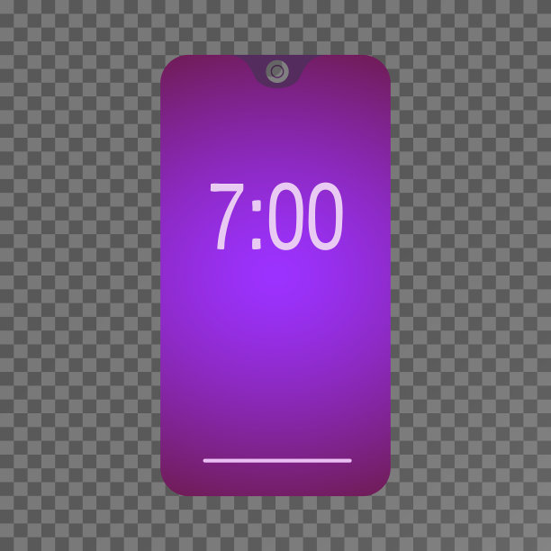 带有彩色触摸屏保护程序的智能手机图片下载