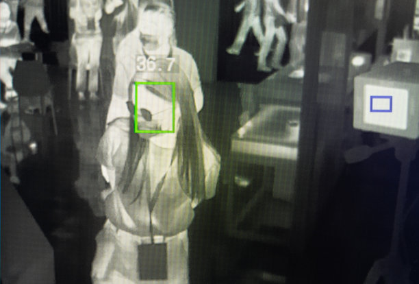 快速热成像身体温度检测设备屏幕图片下载