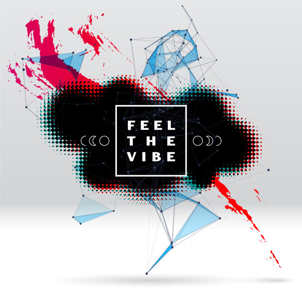 背景用笔刷描吸三角形图片下载