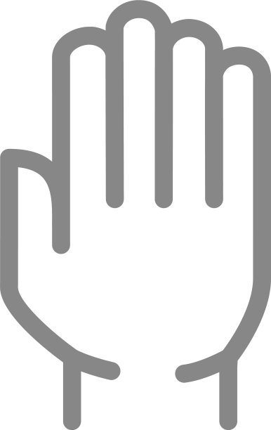 人体手纹图标卫生人体保护图片下载