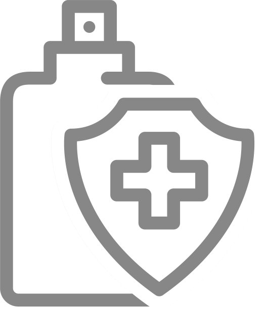 消毒喷雾剂清洁用品线性图标图片下载