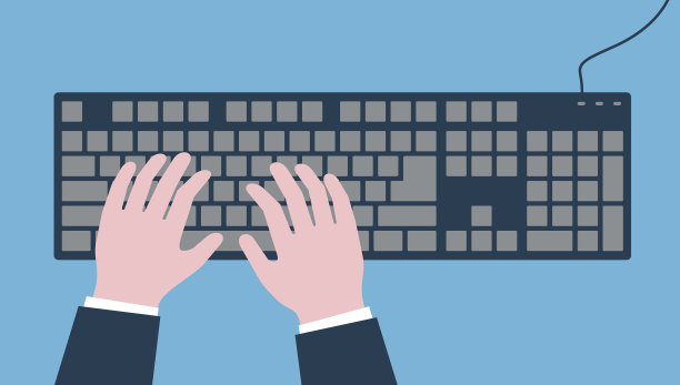 工作场所的俯视图图片下载