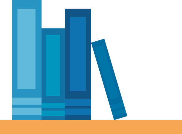 教科书在木制书架孤立的图标图片下载