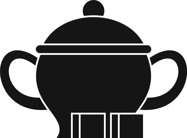糖在茶壶图标简单的风格图片下载
