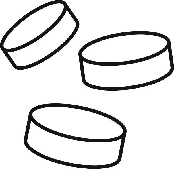 糖丸图标轮廓风格图片下载