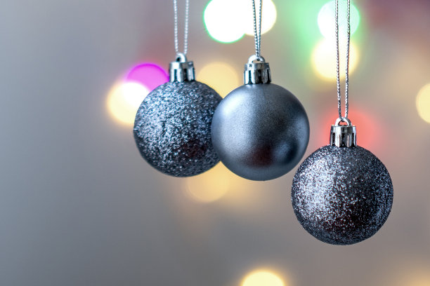 灰色的小玩意和彩色的灯光背景素材图片