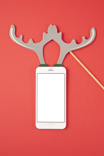 手机与圣诞照片配件图片下载