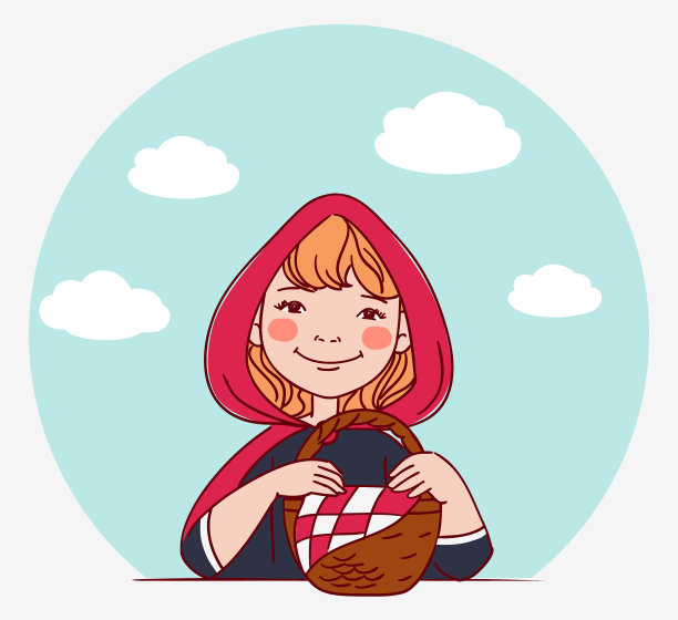 穿着狂欢节服装的可爱小孩。矢量图图片下载