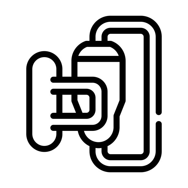 功率单位线图标向量黑色插图图片下载