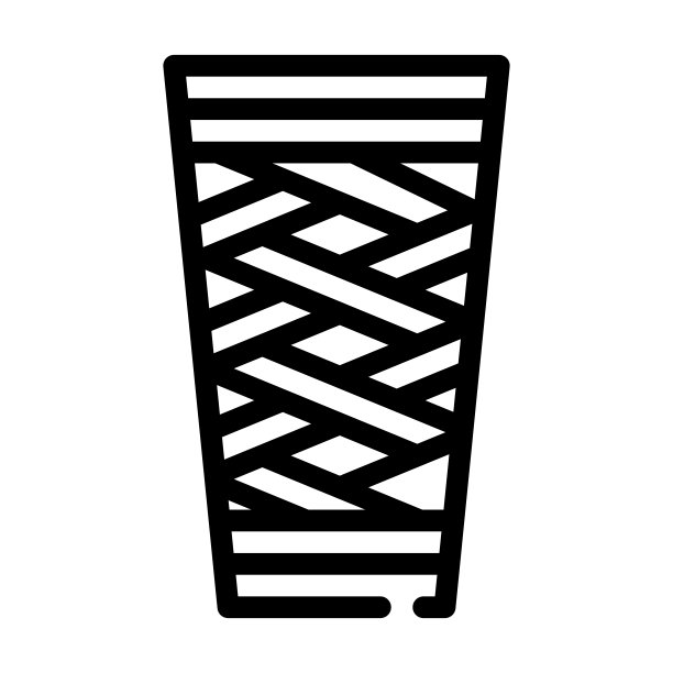 维京杯线矢量黑色插图图标图片下载