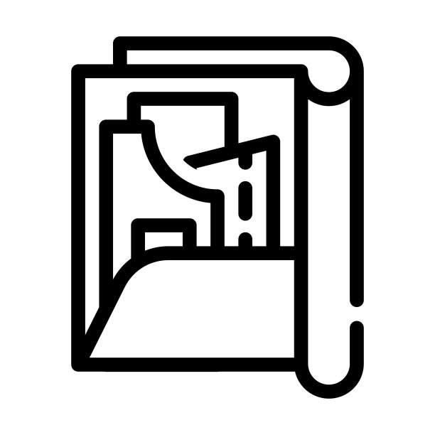 模式设置文件夹线图标矢量插图图片下载