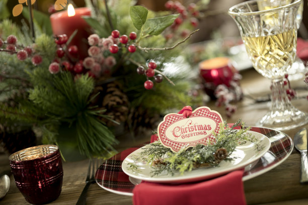 圣诞餐桌图片下载