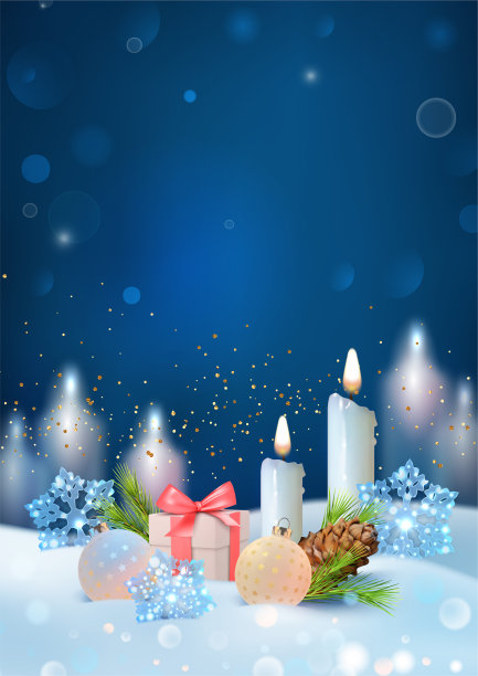 圣诞和新年海报图片下载