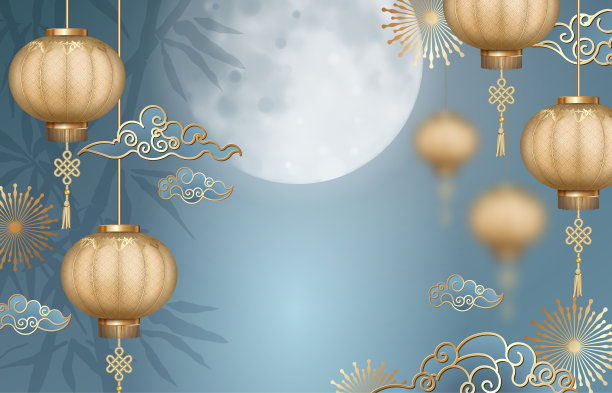 挂中国纸灯笼图片下载