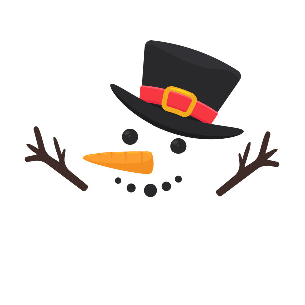 雪人服装与圣诞快乐的信息。图片下载