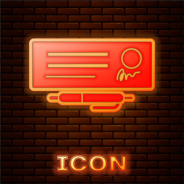 荧光空白模板银行支票和图片下载