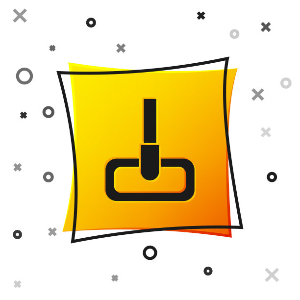 黑色拖把图标孤立在白色背景图片下载