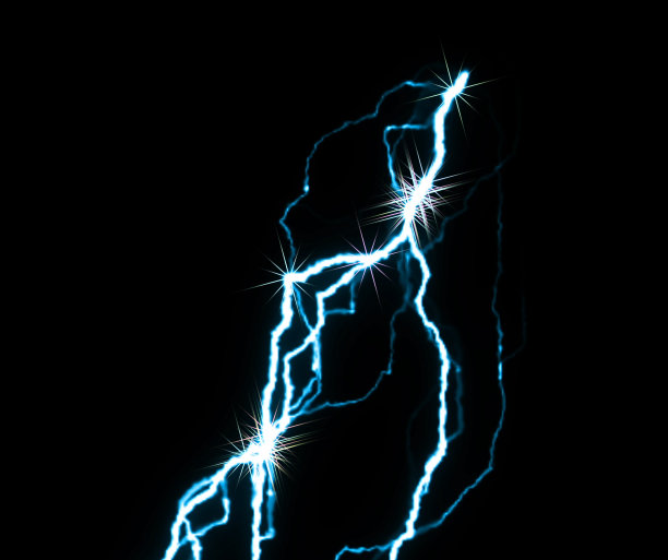 数字渲染照明冲击电荷背景图片下载