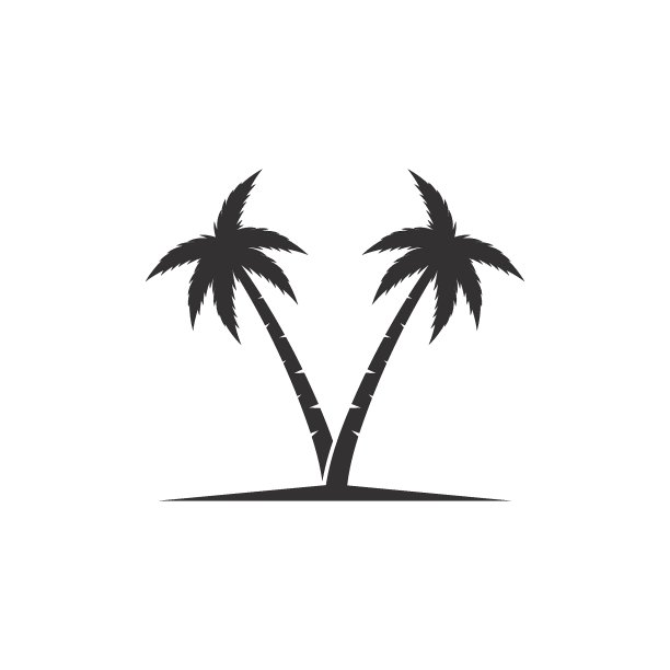 棕榈树夏季插画图片下载