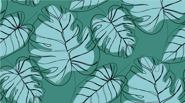 摘要热带叶片无缝格局图片下载