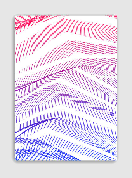 艺术线性矢量极简时尚小册子设计，封面模板，几何半色调梯度。用于横幅，标语牌，海报，传单。完美而不像，花纹纹理。图片下载