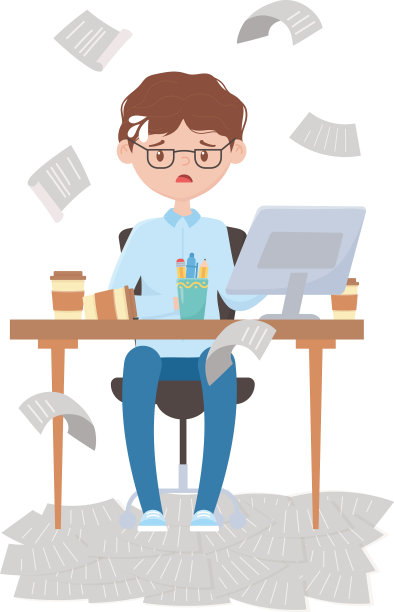 工作压力让商人疲惫不堪图片下载