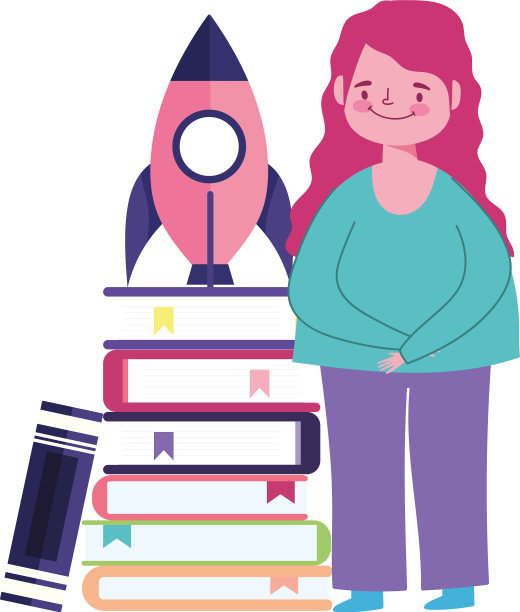 网上教育女生叠书图片下载