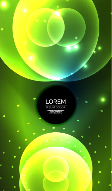 发光的霓虹灯闪亮透明抽象几何图片下载