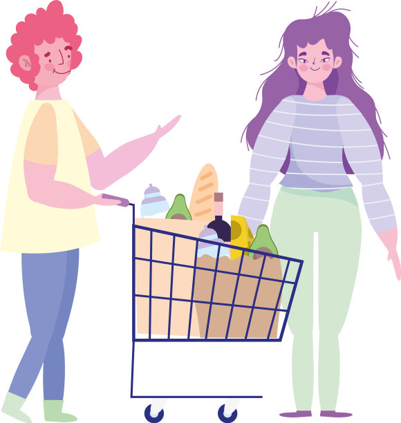 人们通过购物囤积商品图片下载