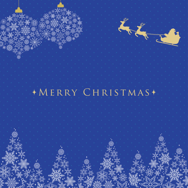 森林和装饰框架由雪花/与圣诞老人图片下载