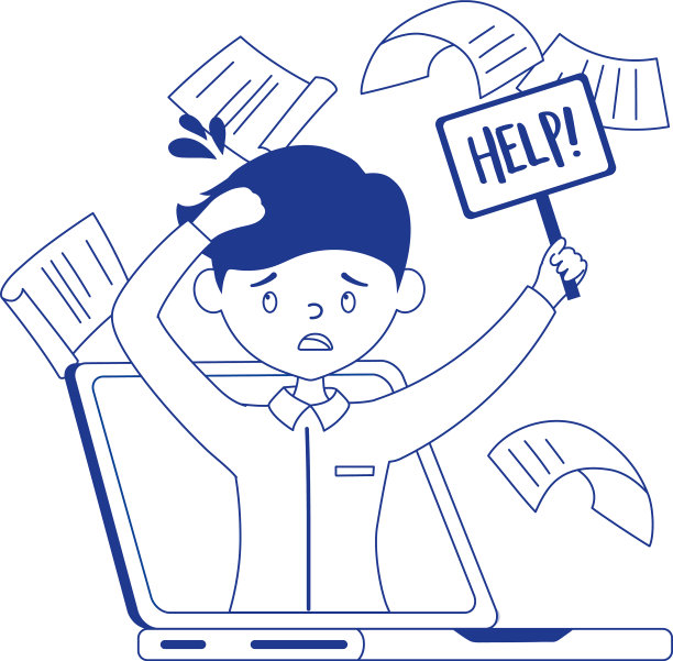 工作压力大的员工需要帮助图片下载