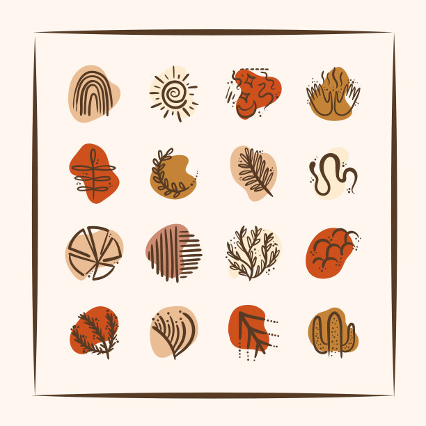 捆绑波西米亚集图标图片下载