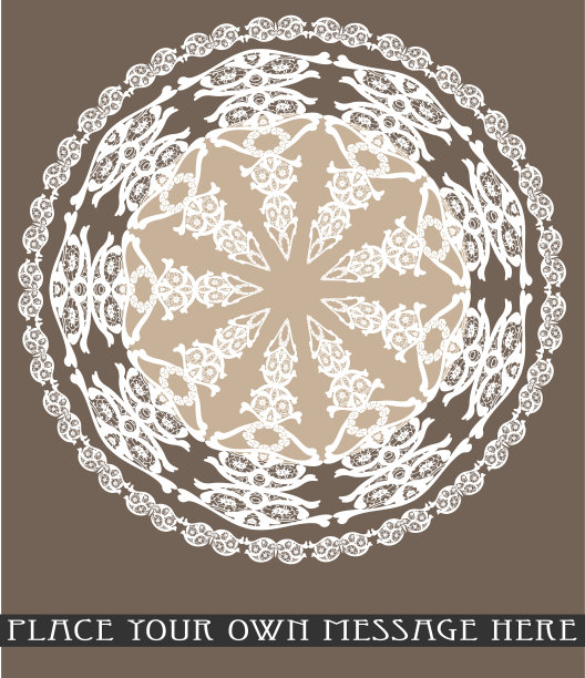 餐巾花边图形设计圆椭圆形图片下载