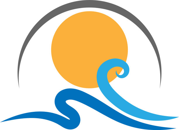 波浪标志图标集图片下载