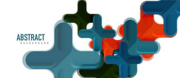 光滑的多色塑料风格交叉图片下载