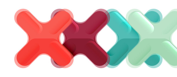 光滑的多色塑料风格交叉图片下载