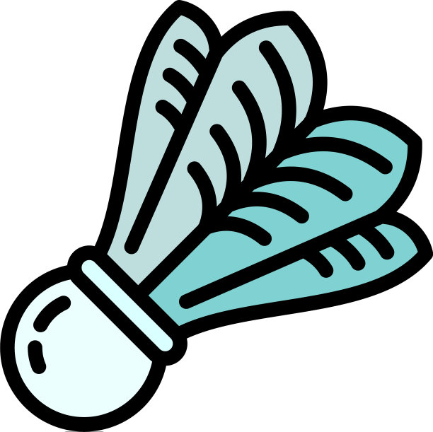 鸟毽子图标轮廓风格图片下载