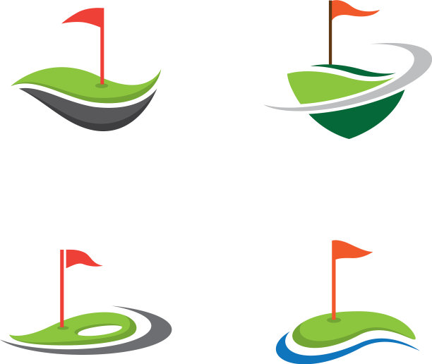 高尔夫标志模板图标图片下载