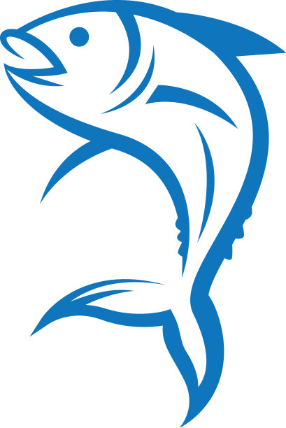 鱼标志模板图标图片下载