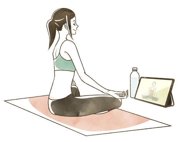 在线练习瑜伽的女性图片下载