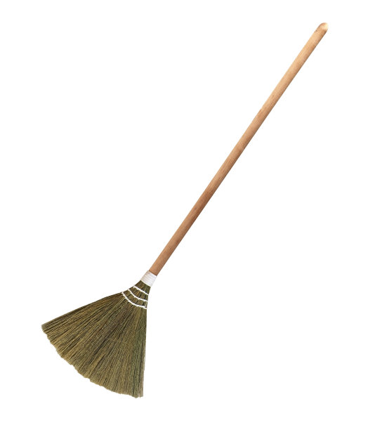 扫帚木制的白色bg图片下载