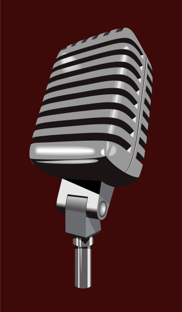 复古复古钢金属银麦克风图片下载