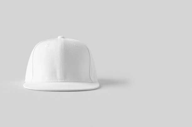 白色快照帽模型与copyspace。图片下载