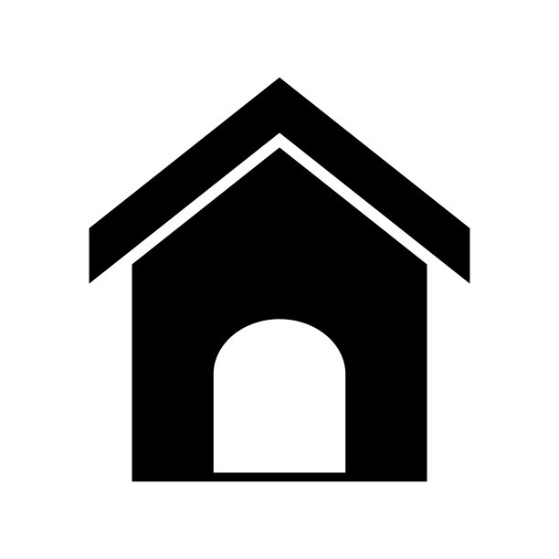 首页按钮或黑色图标或矢量插图。图片下载